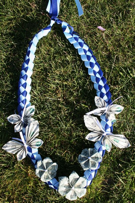 Check spelling or type a new query. Money Lei "Flowers" (Blue & White) for Graduation 2013 | Graduation diy, Graduation leis, Money lei