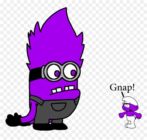 Evil Minion Meets Purple Smurf By Marcospower Purple Minion Line