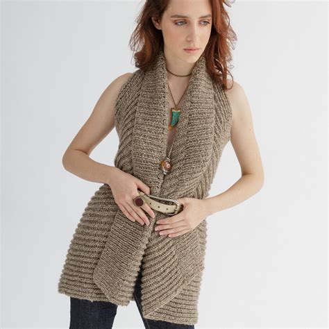 Sleeveless Cardigan Knitting Pattern Long Vest Knit Pattern Etsy In