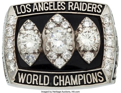 1983 Los Angeles Raiders Super Bowl Xviii Championship Ring Lot