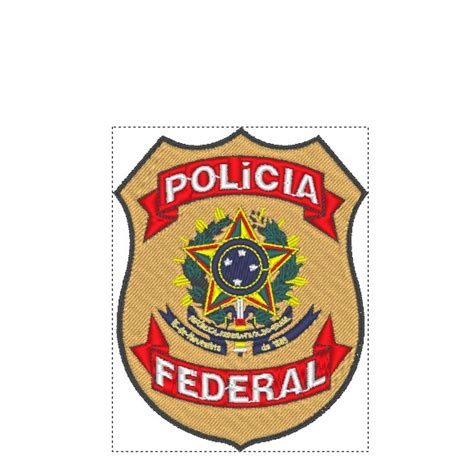 Matriz De Bordado Pol Cia Federal Tamanhos Elo