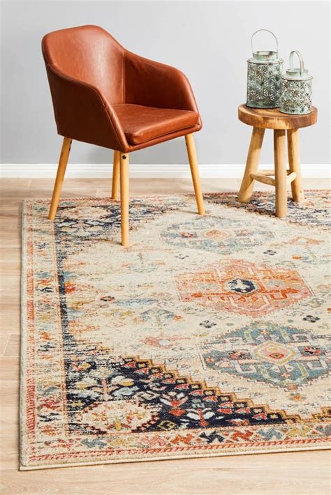 Estate Autumn Rug with Neutral Sofa