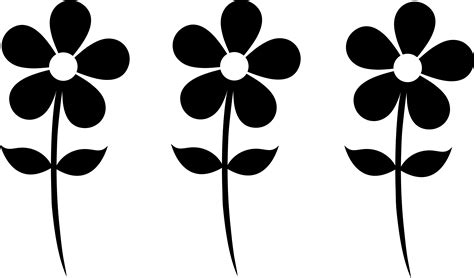 Svg Dxf Png Eps Wild Flowers Clip Art Cut File For Cricut And