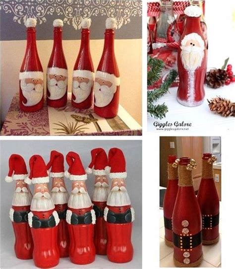 Pin By Eleni Agap On All Things Christmas Painted Glass Bottles Coke