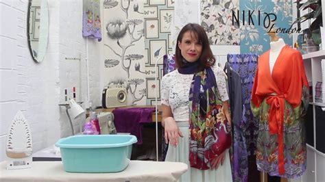 Do not use fabric softener. How to wash your silk scarf at home - YouTube
