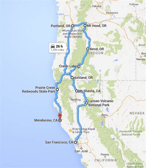 Road Map Of Southern Oregon And Northern California Best Of Road Map