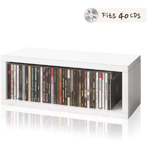 Reviews For Way Basics Zboard White Stackable Cd Rack Storage Shelf