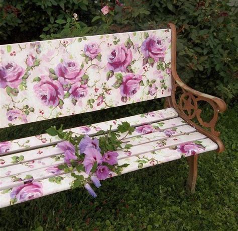 Beautiful Painted Garden Bench Diy And Crafts And Gardens