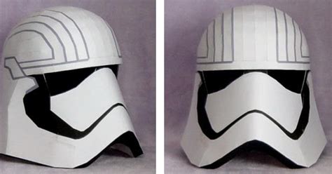 Papermau Star Wars Captain Fazuma Helmet Paper Model