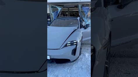 Porsche Taycan Crash From Showroom Youtube