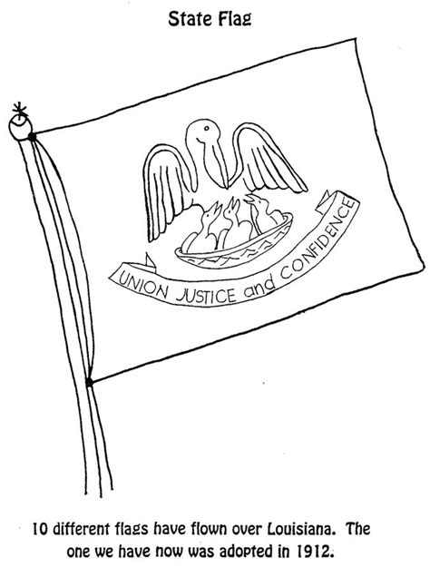 Color the louisiana flag with a blue background. Louisiana State Flag Coloring Page - Coloring Home