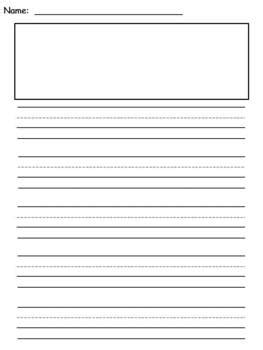 20 portrait 18 landscape ** if you plan on sharing this resource, please purchase the appropriat. A+ Writing Paper For The Year: Picture Box Lined Writing ...
