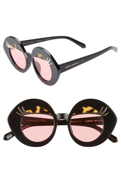 Karen Walker X Disney Minnie Mouse Eyes For You 44mm Round Sunglasses