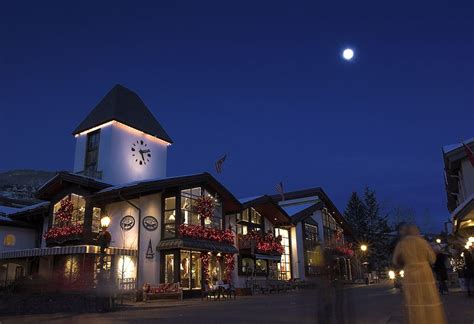 Vail Village At Night Vail Vail Village Vail Mountain Vail