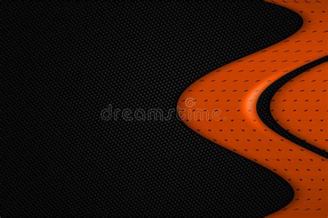 Orange And Black Metal Background Stock Illustration Illustration Of