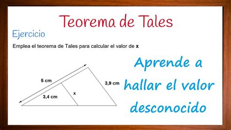 Ejercicios Del Teorema De Thales Para Secundaria Resueltos Resueltos