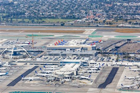 Los Angeles International Airport Lax Terminals Overview Aerial View