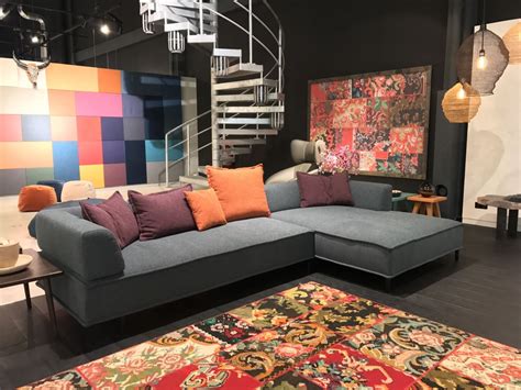 Bei rolf benz freistil sofas schliesst. freistil 144 ROLF BENZ Sofa mit Recamiere in Stoff blau ...