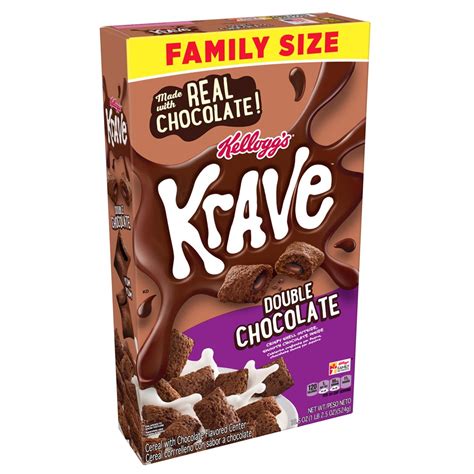 Kellogg S Krave Double Chocolate Breakfast Cereal 18 5 Oz Box