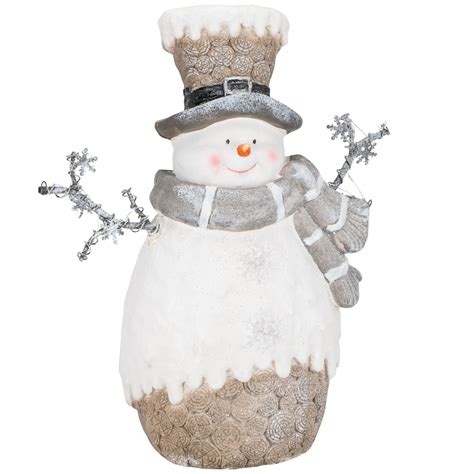 Snowman With Led Snowflakes Indoor Christmas Lights Indoor Christmas