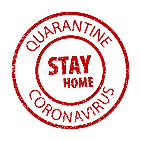 Coronavirus Quarantine Rectangle Grunge Framed Seal Stamp On