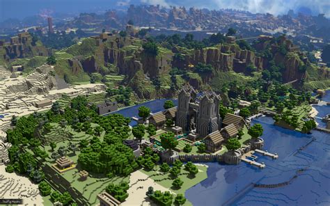 Customize and personalise your desktop, mobile phone and tablet with these free wallpapers! Awesome build and render found on the Minecraft forums ...