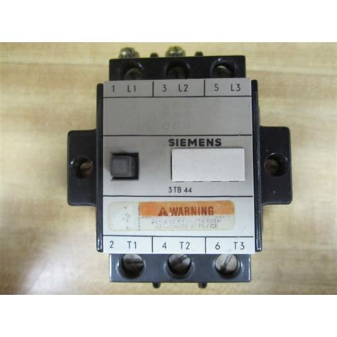 Siemens 3 Tb 44 Magnetic Contactor 3tb44 Parts Only Used Mara