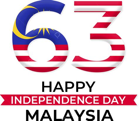 63 주년 기념 입체 편지 일러스트 말레이시아 독립 기념일 말레이시아 독립 기념일 빨간 Png 일러스트 및 Psd 이미지