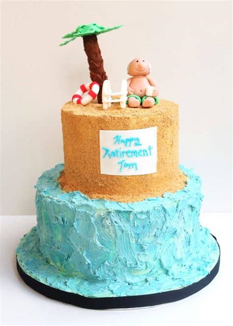 Check spelling or type a new query. Lazy Day Beach Cake (Retirement Cake Design) - Savor the Best