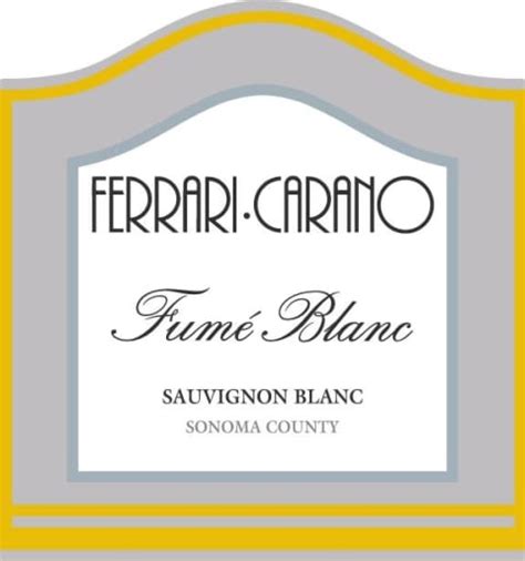 Buy wine online at fine wine house. Ferrari-Carano Fume Blanc 2018 | Wine.com