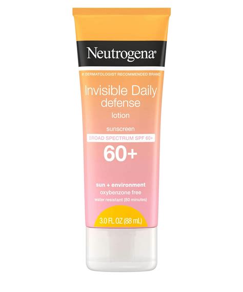 Invisible Daily Defense Non Comedogenic Sunscreen Lotion Spf 60