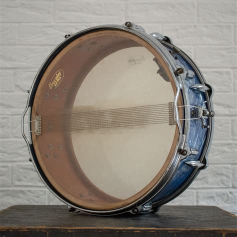 Vintage 1950s Ajax Bandh Boosey And Hawkes 14x5 Snare Drum In Blue