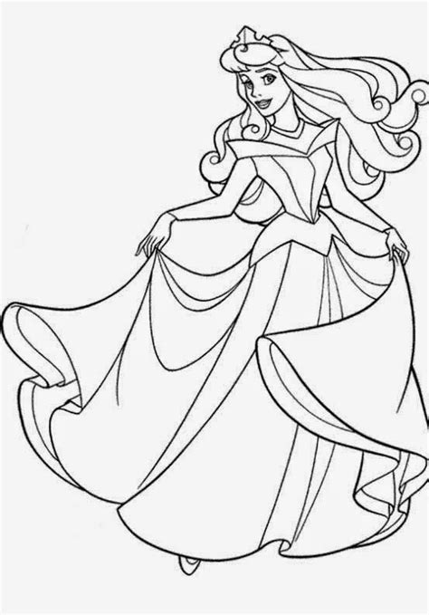 Desenhos da Bela Adormecida Princesa Aurora para colorir pintar imprimir ESPAÇO EDUCAR