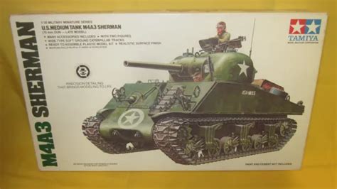 TAMIYA 1 35 U S Medium Tank M4A3 Sherman Model Kit COMPLETE IN OPEN