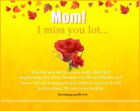 I Miss You So Much Mom Quotes