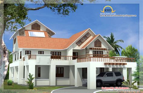 Three story home plans offer terrific separation of spaces. Beautiful Luxury 3 Story Home Elevation - 5774 Sq. Ft ...