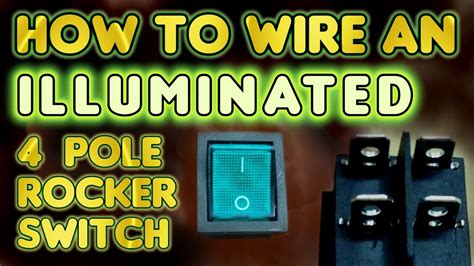Pin 1 is where the rocker switch receives the input power. How to wire an illuminated 4 Pole rocker switch KCD4 - by VOG (VegOilGuy) - YouTube