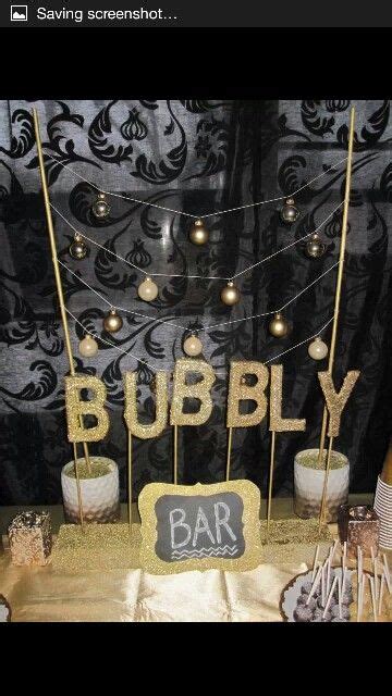Champagne Bday Party Gold Theme All Diy Idea From Hostess With The