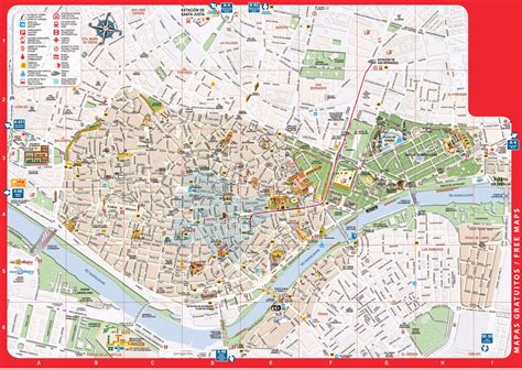 Seville Attractions Map Pdf Free Printable Tourist Map Seville