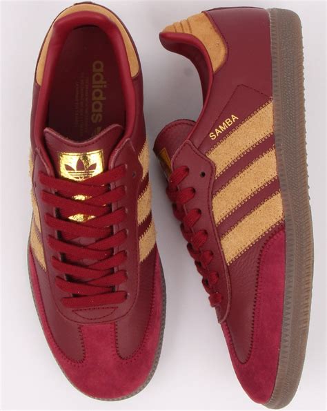 Adidas Originals Samba Trainer Burgundy Mesa Offer Save 52 Jlcatj