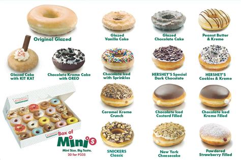 Krispy Kreme List Of Doughnuts Stop Look And Capture