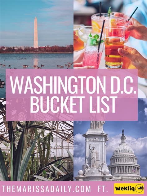 the complete dc bucket list 100 things to do in washington dc 2019