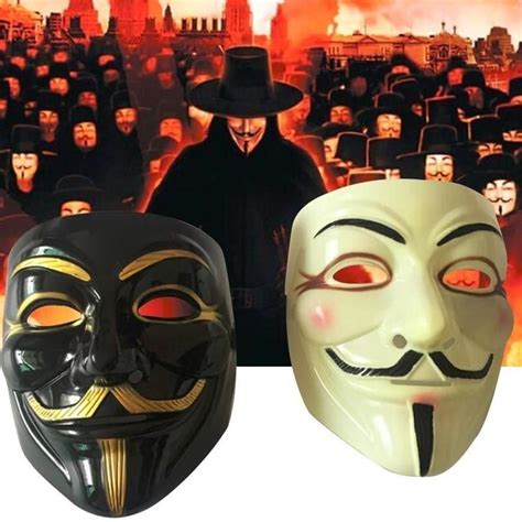 V For Vendetta Guy Fawkes Anonymous Halloween Cosplay Costume Props In