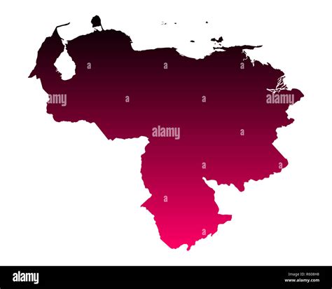 Map Of Venezuela Stock Photo Alamy