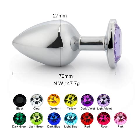 Hot Sale Anal Plug Metal With Jewel Cheap Anal Sex Toys Stainless Steel Metal Anal Butt Plug Sex