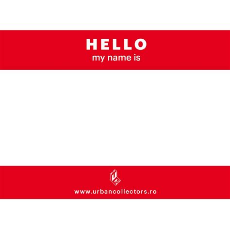 Hello My Name Is Sticker Pack Urban Collectors