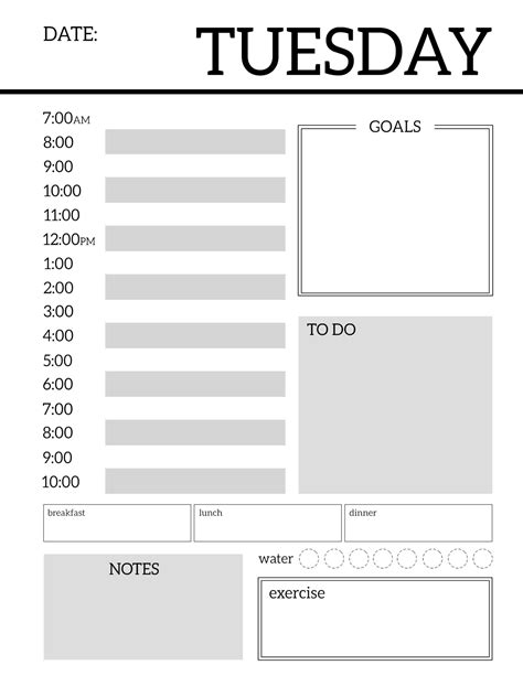 Easily simplify the way you take care of your crew and give tasks. Daily Planner Printable Template Sheets - Paper Trail Design