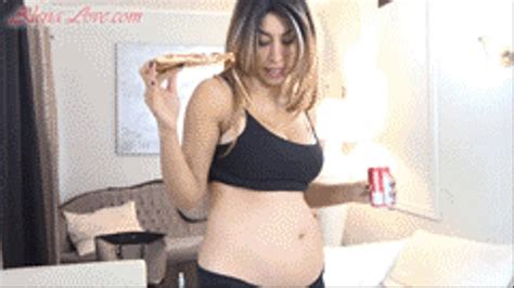 alena belly update 15 after stuffing burps and weigh in [hd] alena love clips4sale