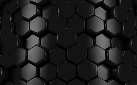 Download Wallpapers Black Hexagons 4k Hexagons 3d Texture Honeycomb