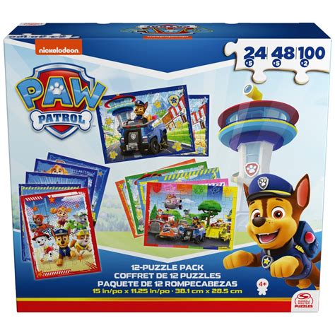 Paw Patrol 12 In A Box Bumper Jigsaw Puzzle Pack 5 X 24 Piece 5 X